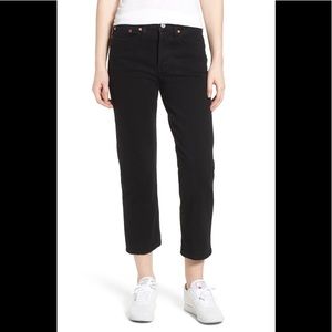 Levi’s Wedgie Straight Black Jeans, 28